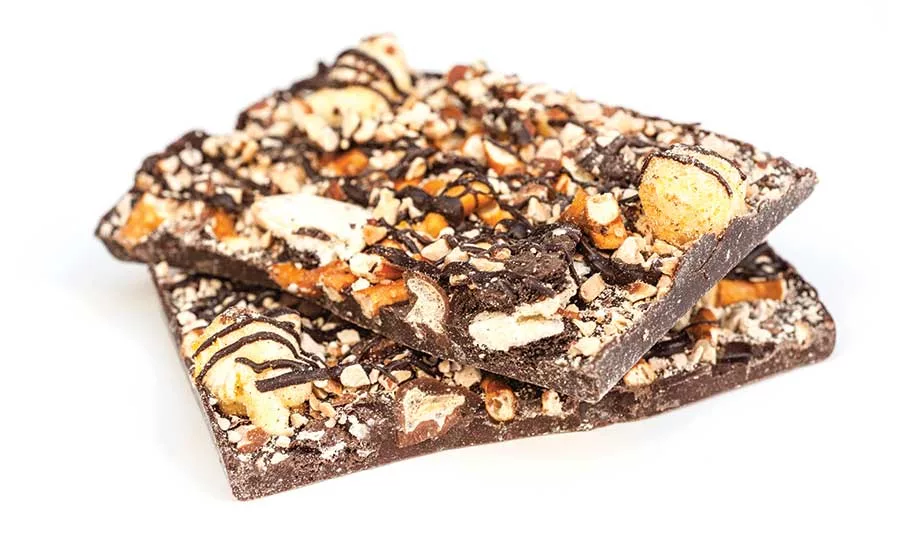 Strategies for using chocolate in baked goods and snacks