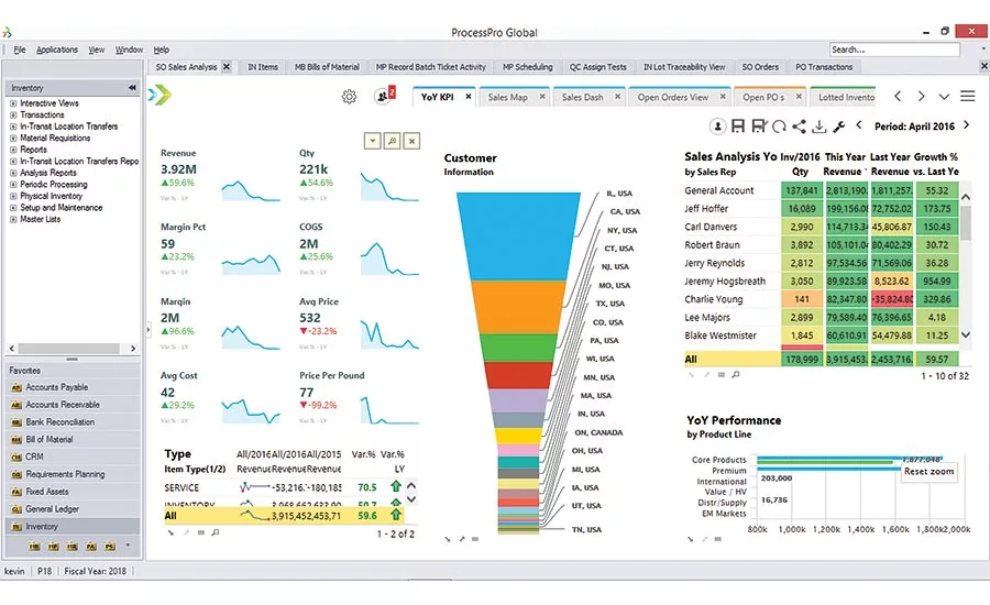ERP software solutions strive for efficiency, clarity