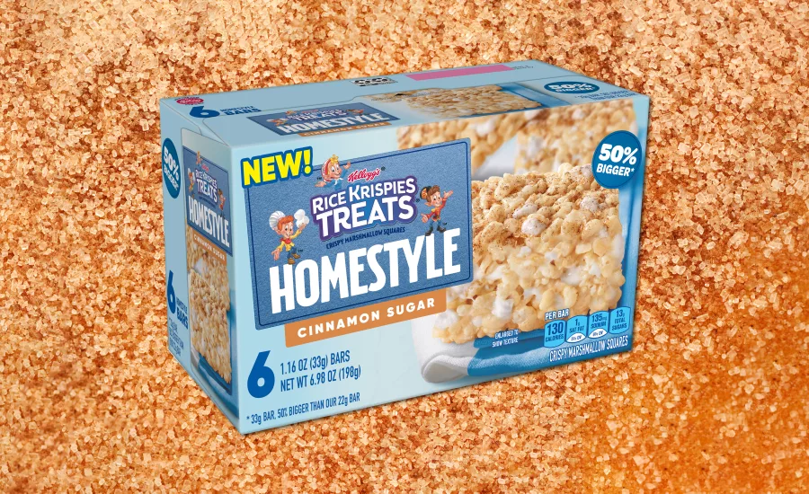 Rice Krispies Treats releases HOMESTYLE Cinnamon Sugar variety