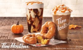 Tim Hortons relaunches pumpkin spice doughnut, muffin