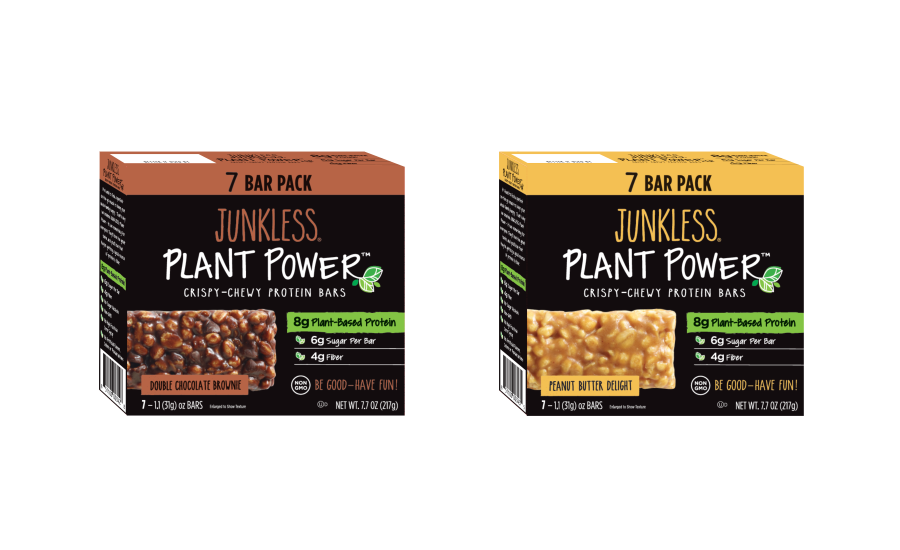 JUNKLESS debuts Plant Power Crispy Chewy Protein Bars