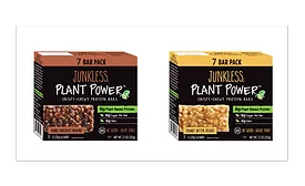 JUNKLESS debuts Plant Power Crispy Chewy Protein Bars