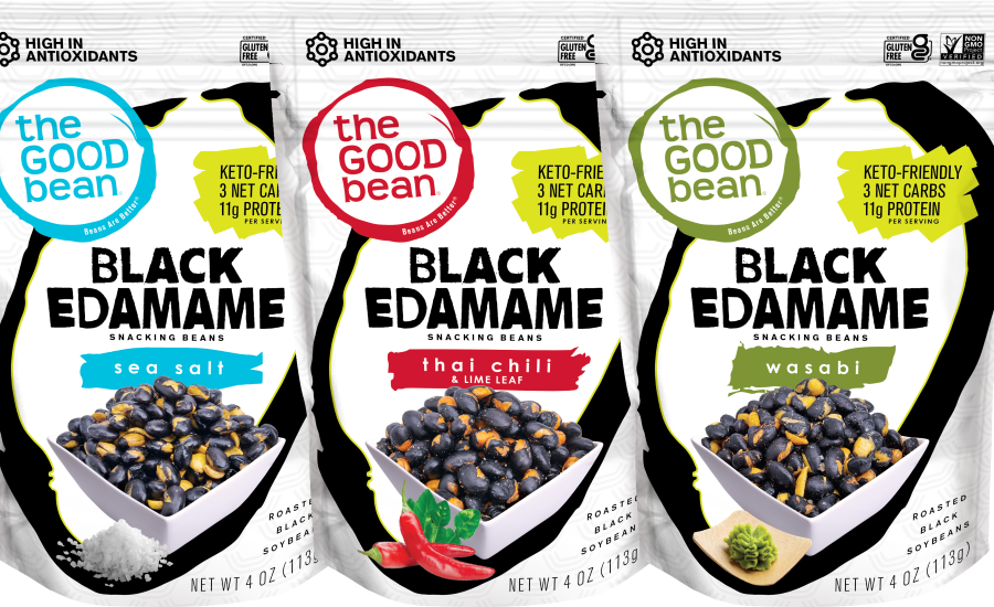 The Good Bean debuts Black Edamame Snacking Beans
