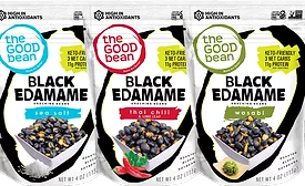The Good Bean debuts Black Edamame Snacking Beans