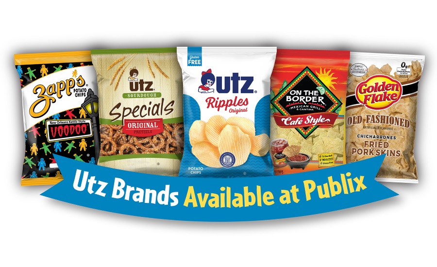 Utz announces fan-favorite snack food lineup to be sold at Publix