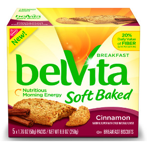 belVita Cinnamon Soft Baked Breakfast Biscuit
