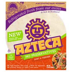 Azteca Foods No Preservative Snack Tortillas