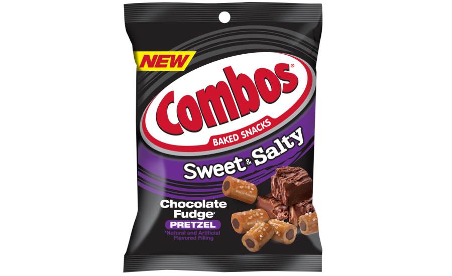 COMBOS Baked Snacks Sweet & Salty Chocolate Fudge Pretzels