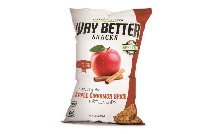 Way Better Snacks Everything Nice Apple Cinnamon Spice Tortilla Chips