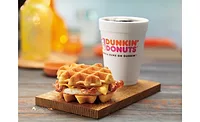 Dunkin Donuts belgian waffle sandwich Dunkin Donuts belgian waffle sandwich