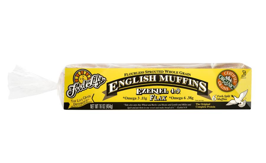 Ezekiel 4:9 Sprouted Grain Flax English Muffins