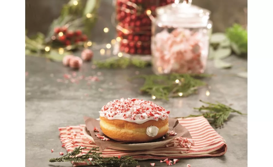 Dunkin Donuts Candy Cane Crunch donut
