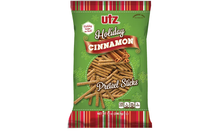 Utz cinnamon holiday pretzel sticks