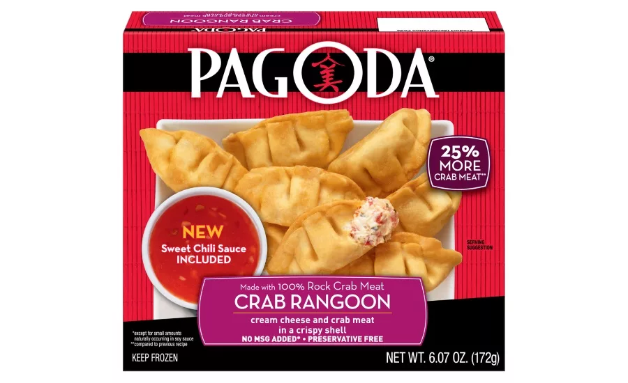 Pagoda frozen crab rangoon