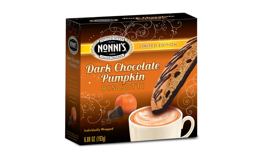 Nonnis Dark Chocolate Pumpkin biscotti