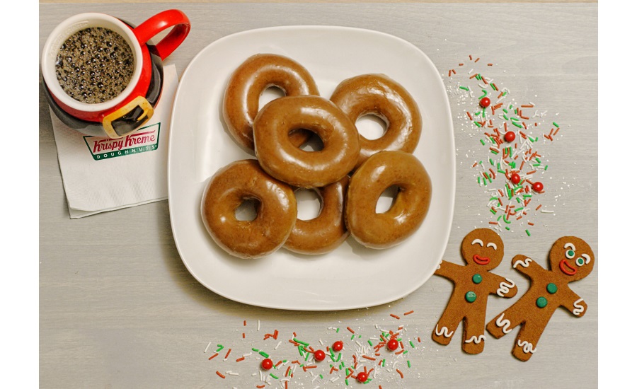 Krispy Kreme gingerbread doughnut