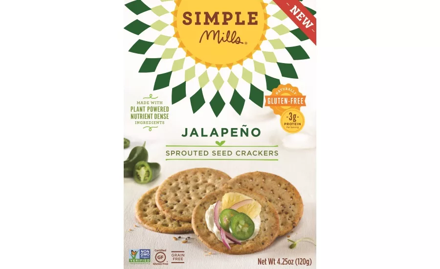 Simple Mills jalapeno sprouted seed crackers