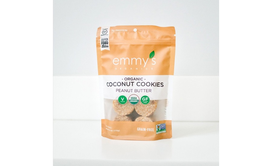 Emmy's Organics peanut butter coconut cookies
