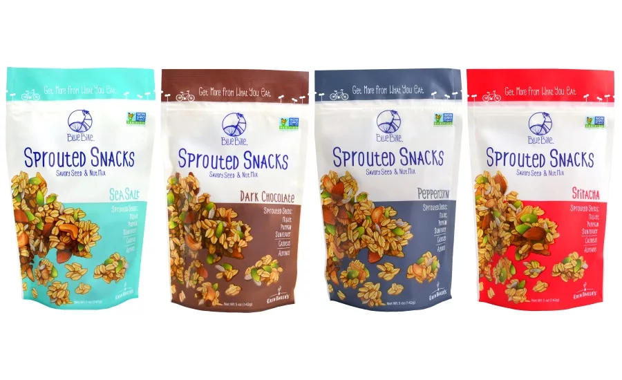 Blue Bike sprouted snacks