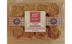 Just Desserts white chocolate flavored snickerdoodle bites