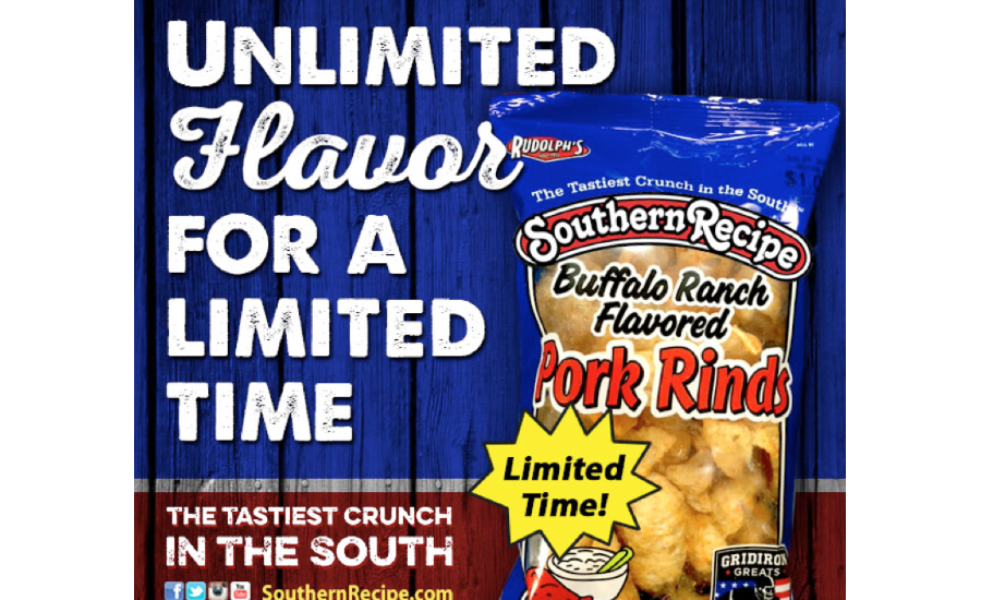Southern Recipe buffalo ranch flavored pork rinds
