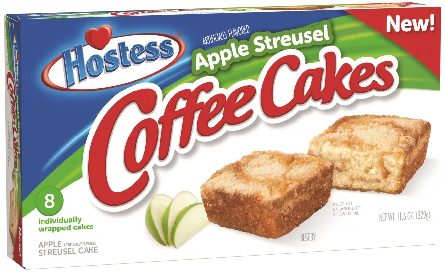 Hostess apple streusel coffee cake