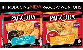 Pagoda frozen wontons, new flavors