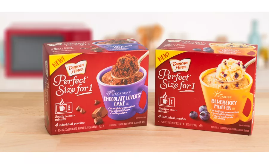 Duncan Hines Perfect Size for 1 cake mix