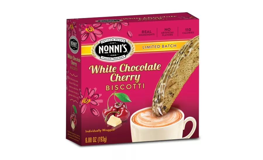 Nonnis white chocolate cherry biscotti
