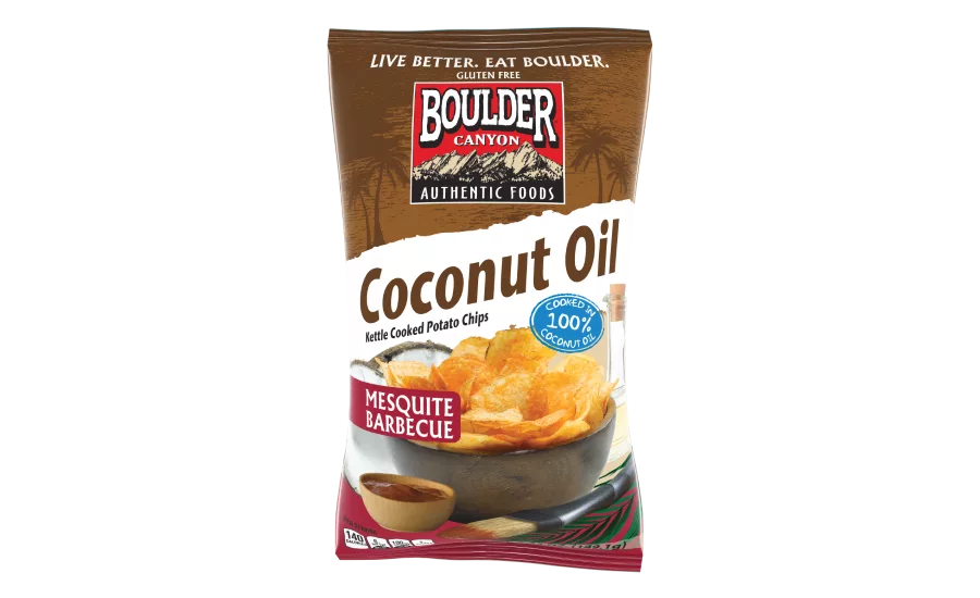 Boulder Foods Mesquite BBQ coconut oil chips