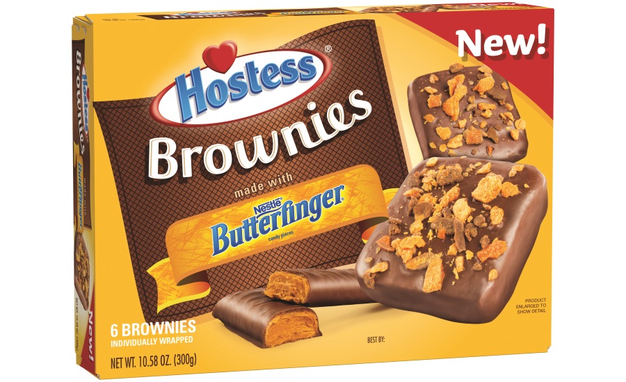 Hostess Brownies with Butterfinger