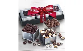 Simply Chocolate Nut Tin Trio