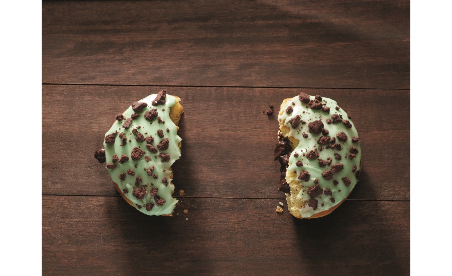 Dunkin Donuts mint brownie donut