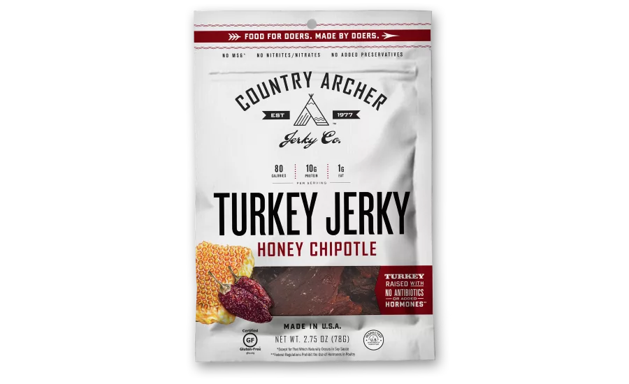 Country Archer Jerky Co. honey chipotle turkey jerky