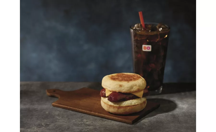 Dunkin Donuts smoked sausage breakfast sandwich