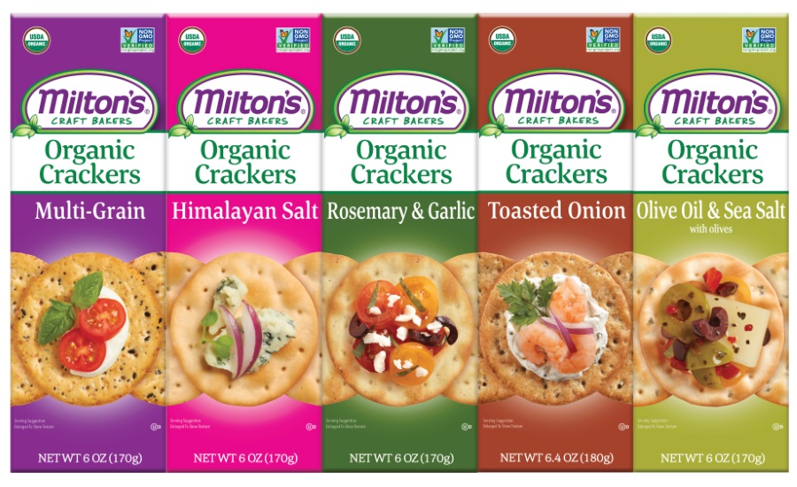 Miltons organic crackers