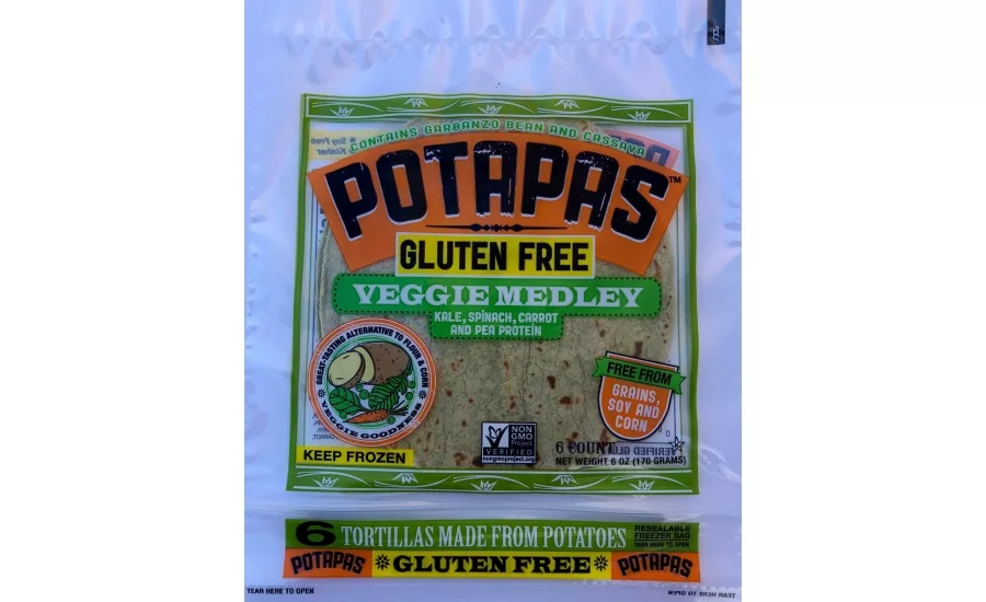 Potapas veggie medley tortillas