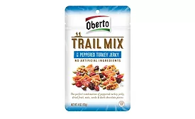 Oberto trail mix with turkey jerky