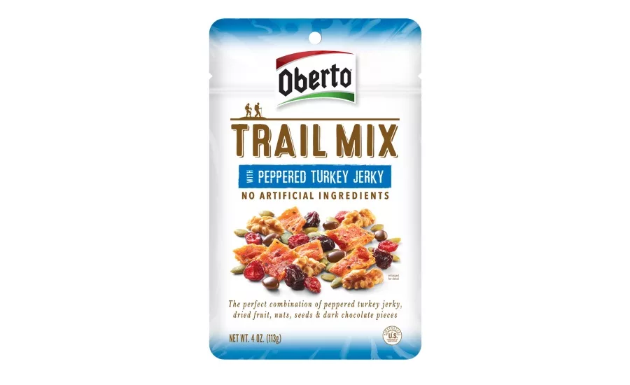 Oberto trail mix with turkey jerky