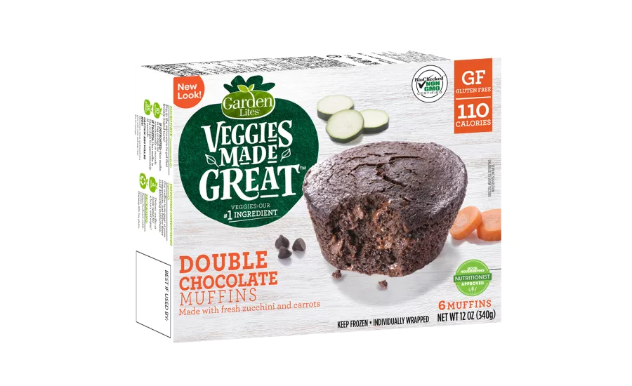 Garden Lites double chocolate muffins new packaging
