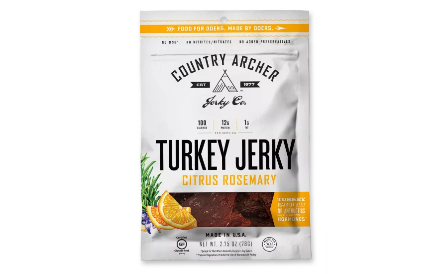 Country Archer citrus rosemary turkey jerky