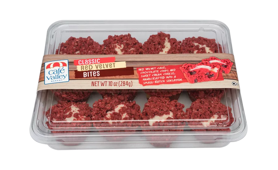 Cafe Valley red velvet cream cheese bites