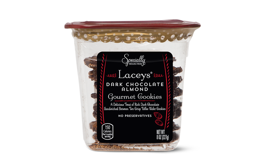 ALDI Laceys dark chocolate almond cookies