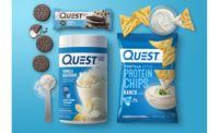 Quest Nutrition bars, chips, pizza