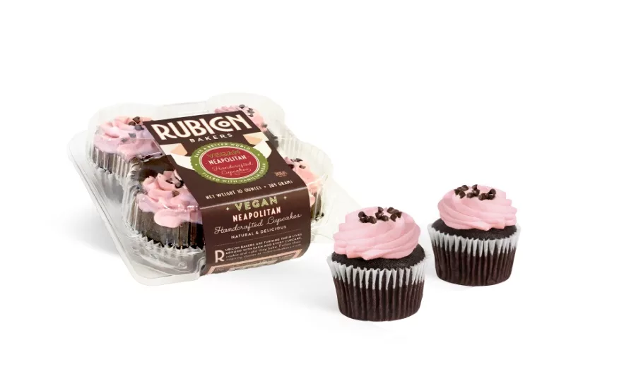 Rubicon Bakers Vegan Neapolitan cupcakes