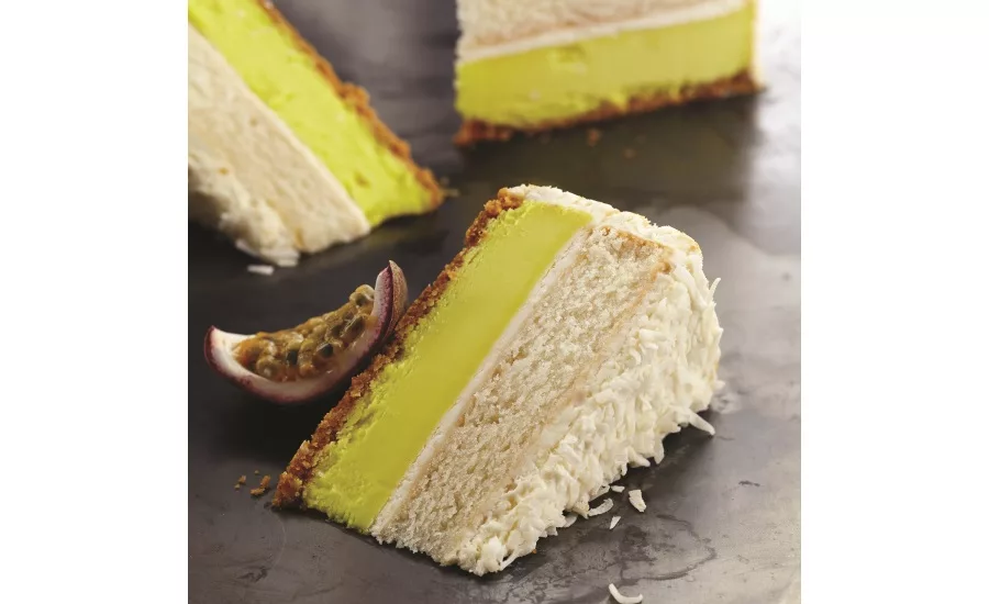 Devonshire passion fruit cheesecake
