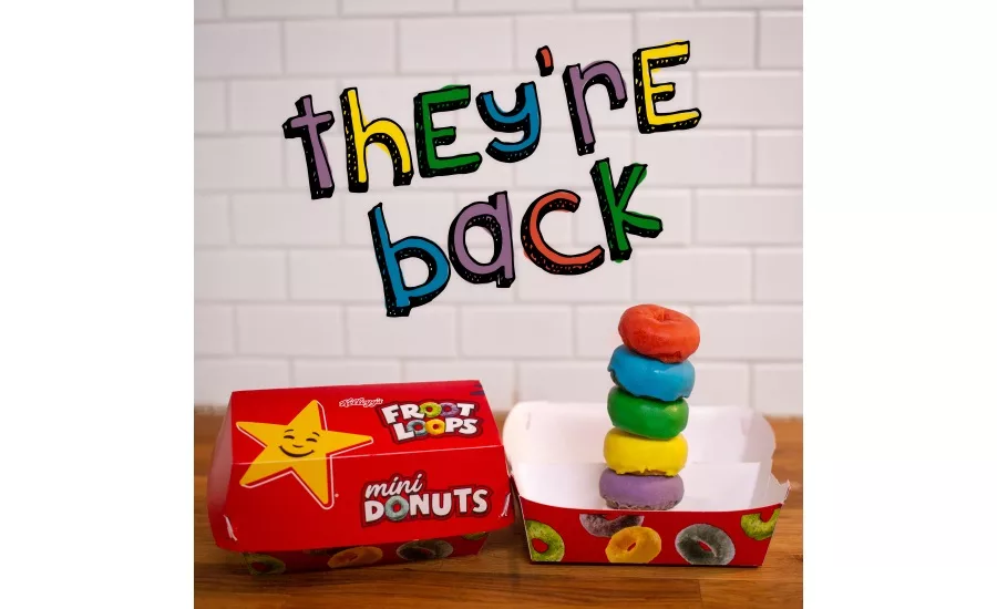 Carl Jr. and Hardees Kelloggs Froot Loops Mini Donuts