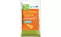 REAL FOOD FROM THE GROUND UP cauliflower based pretzels and tortilla chips