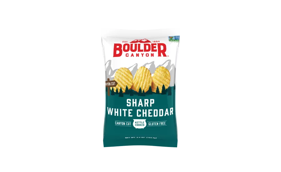 Boulder Canyon Cut Sharp White Cheddar Kettle Chips 
