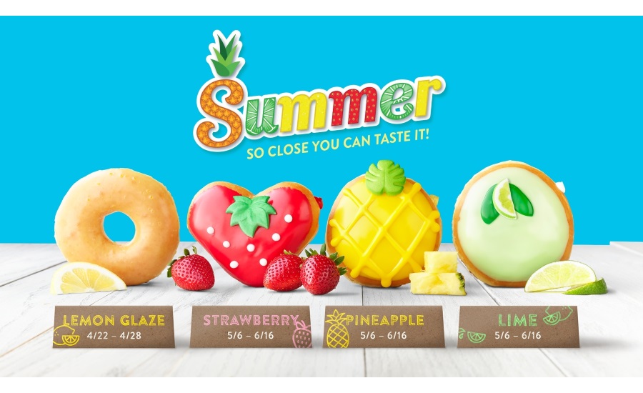Tastes of Summer Arrive at KRISPY KREME® with Return of Lemon Glaze and New Fruit-Inspired Collection